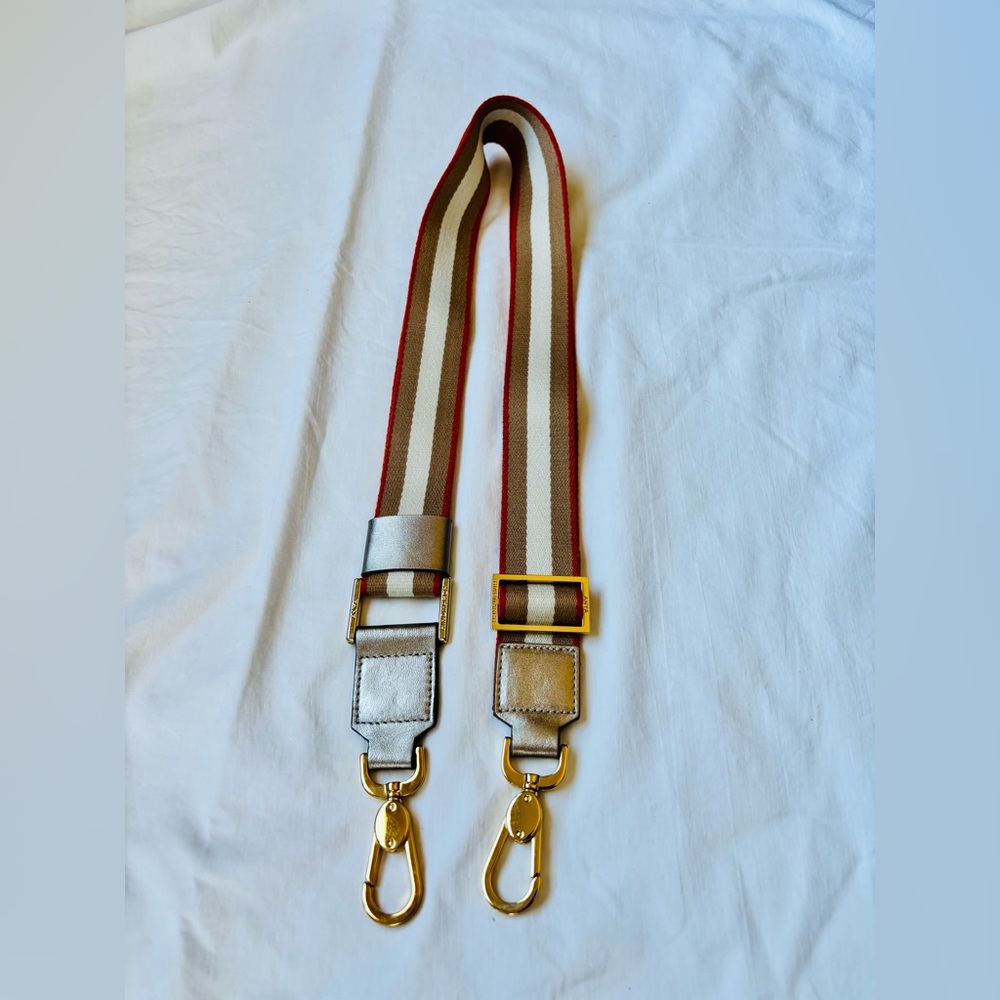 Anya Hindmarch Bag Strap Adjustable Shoulder Crossbody Canvas Leather Strap Tan